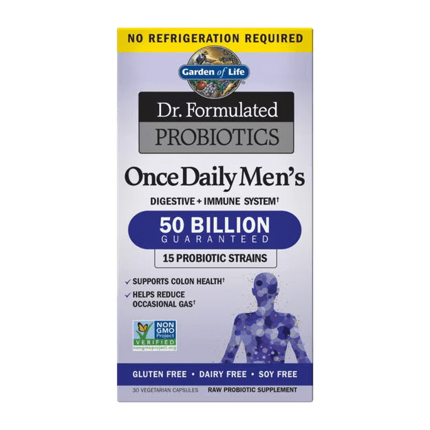 Probiotics Once Daily Men's Shelf-Stable - Capsules - Só Verde