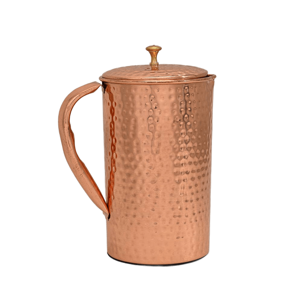 Pure Copper Jug Hammered B ±1.5 Liters - Só Verde
