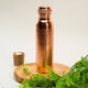 Pure Copper Water Bottle Flower Pattern - Só Verde