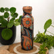 Pure Copper Water Bottle with Floral Print - Só Verde