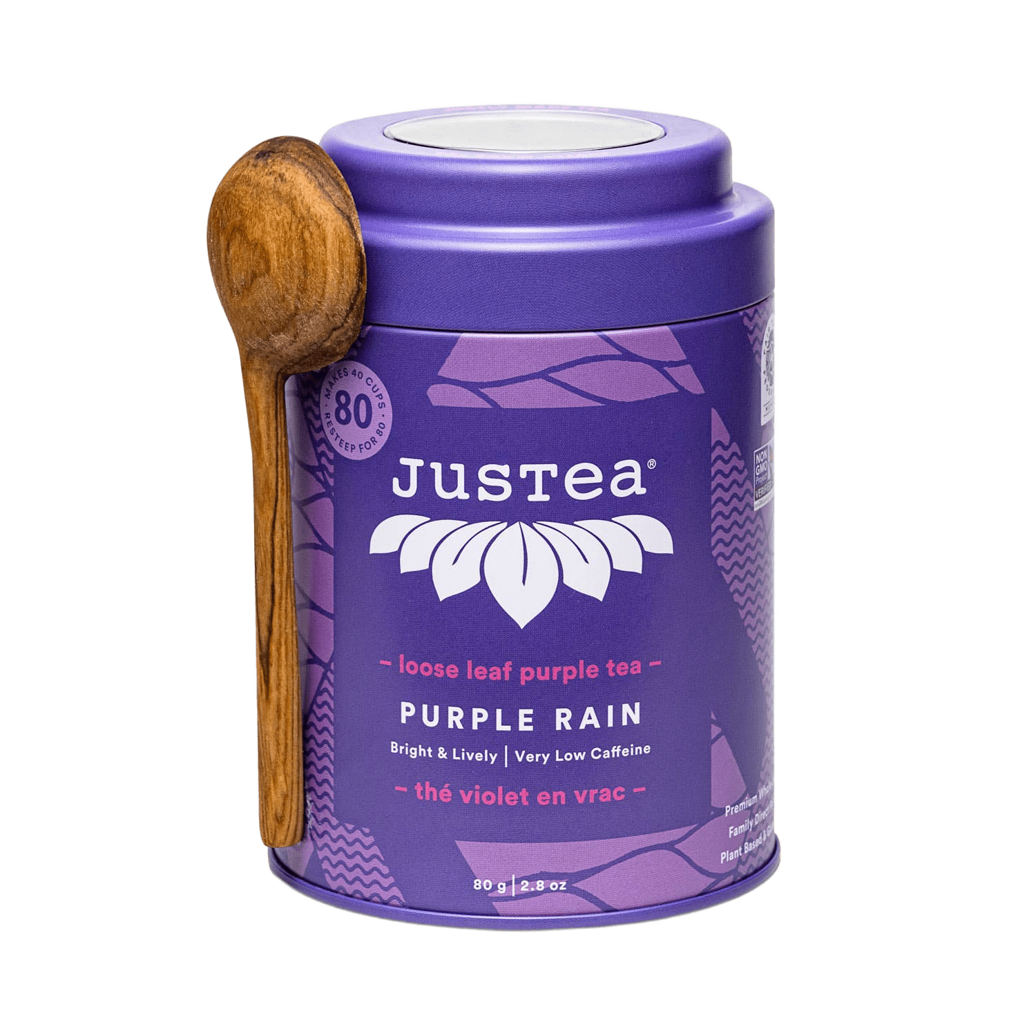 Purple Rain Purple Tea Gift Tin with Spoon - Só Verde