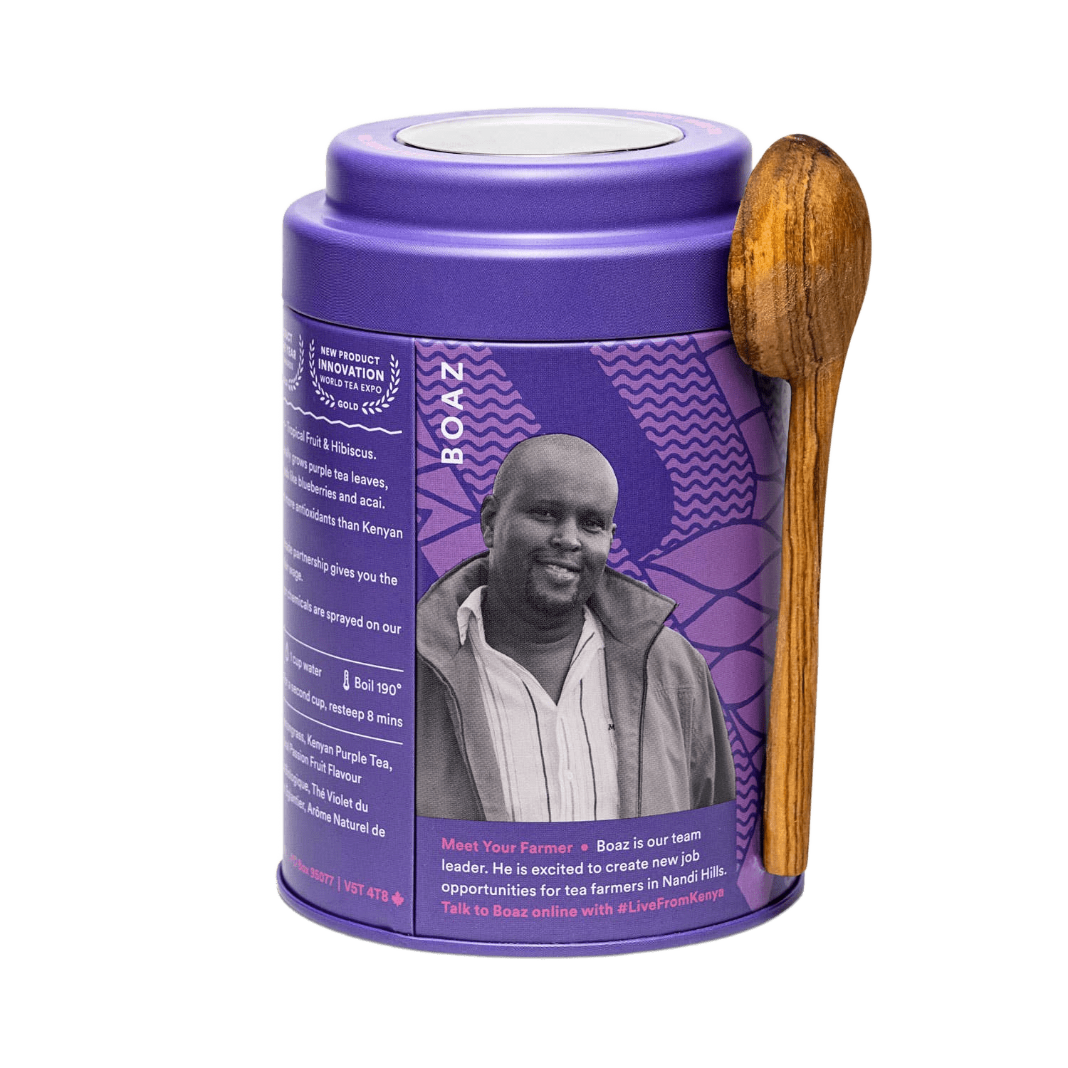 Purple Rain Purple Tea Gift Tin with Spoon - Só Verde