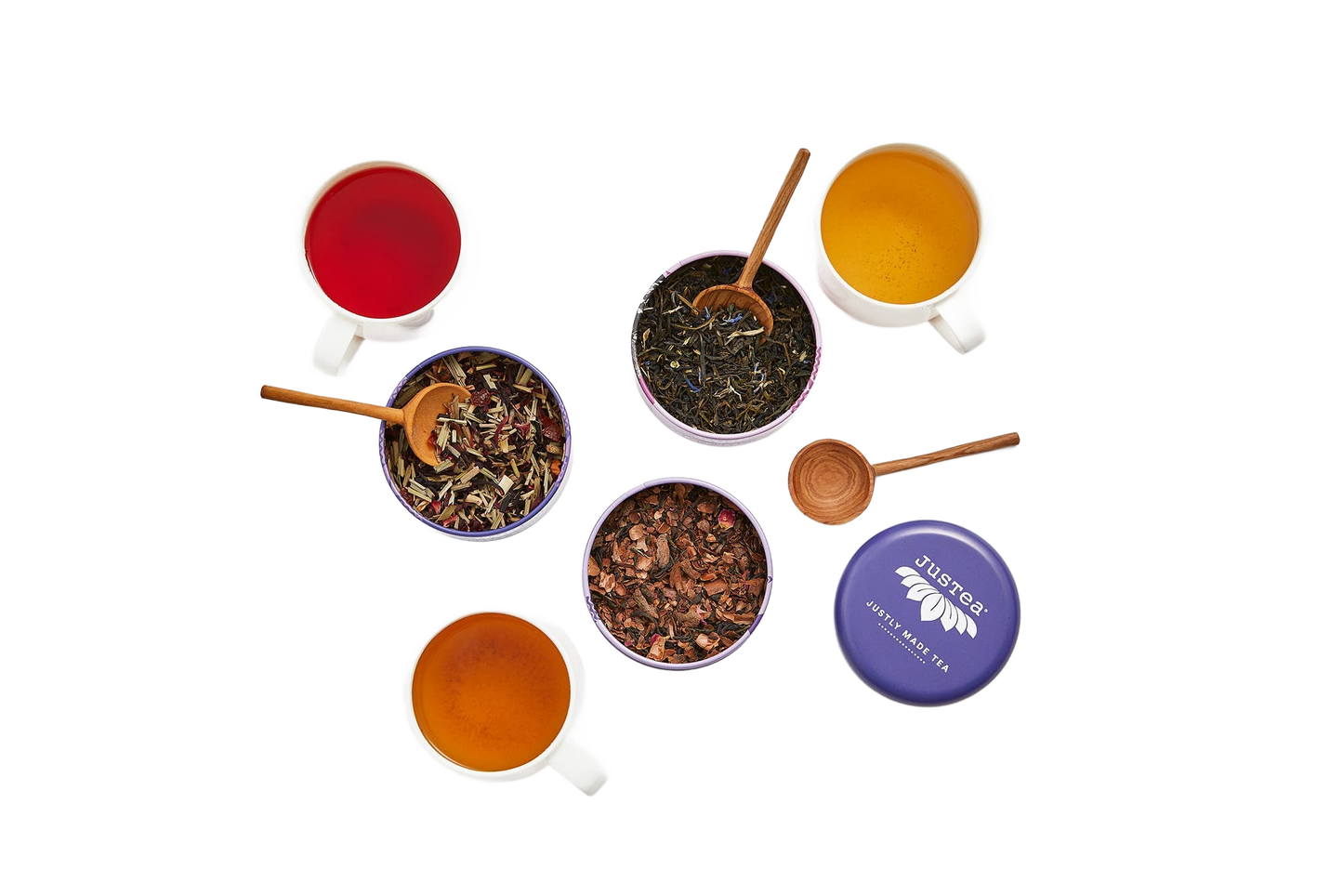 Purple Tea Trio Gift Tin with Spoon - Só Verde