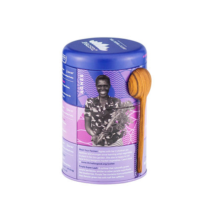 Purple Tea Trio Gift Tin with Spoon - Só Verde