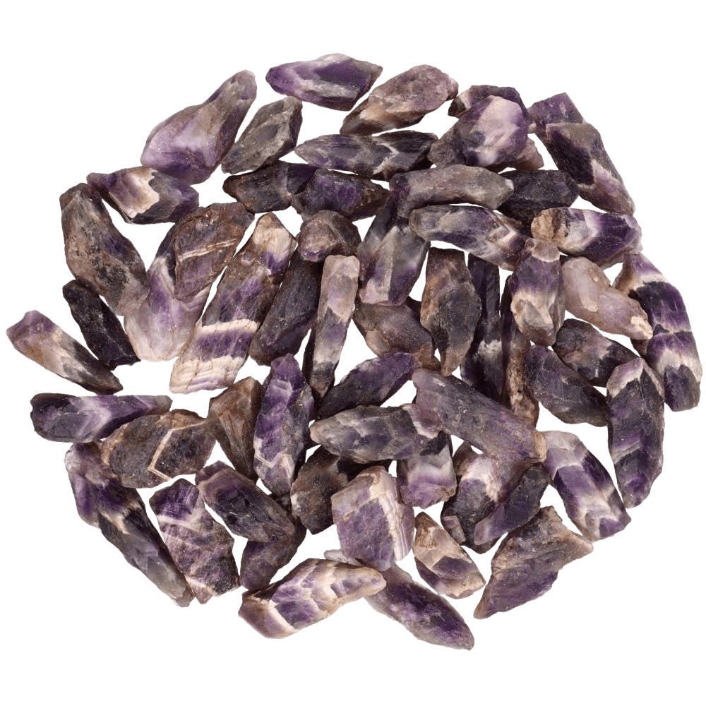 Raw African Amethyst Tips - Só Verde