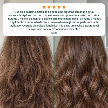 Castor Oil Ritual – antes e depois no cabelo, opinião Marta P.