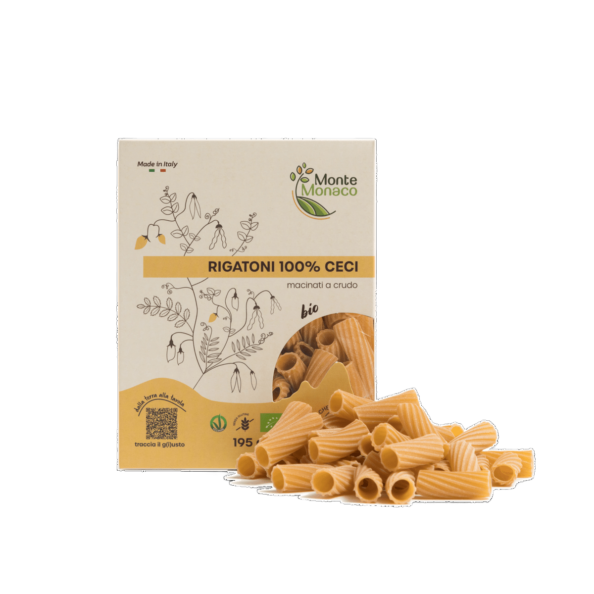 Rigatoni 100% Chickpea Flour - Só Verde
