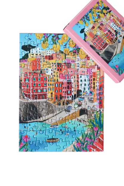 Riomaggiore Mini Puzzle - Só Verde