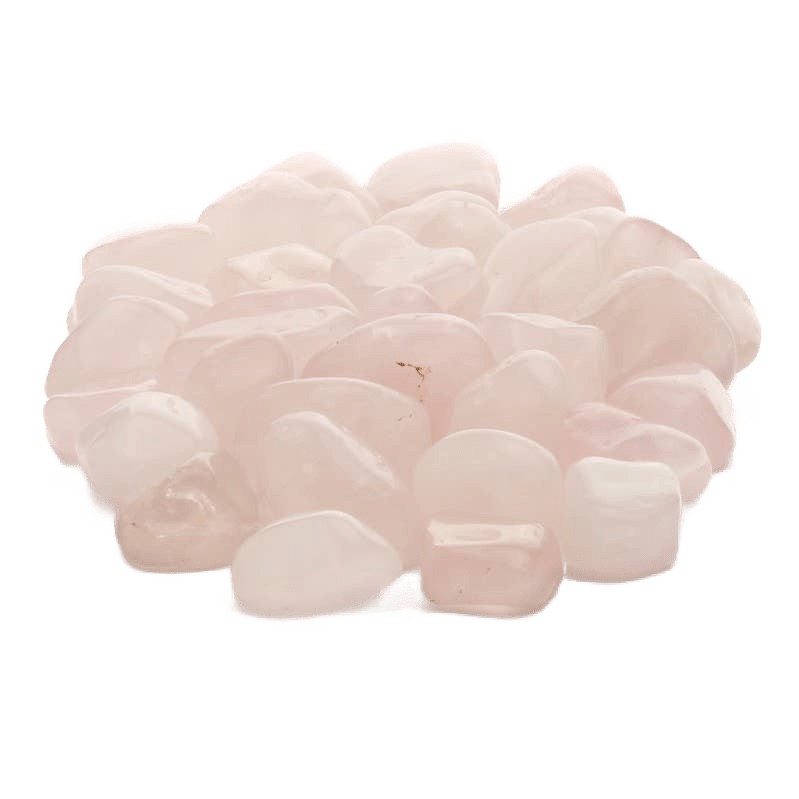 Rose Quartz Tumbled Stones - Só Verde