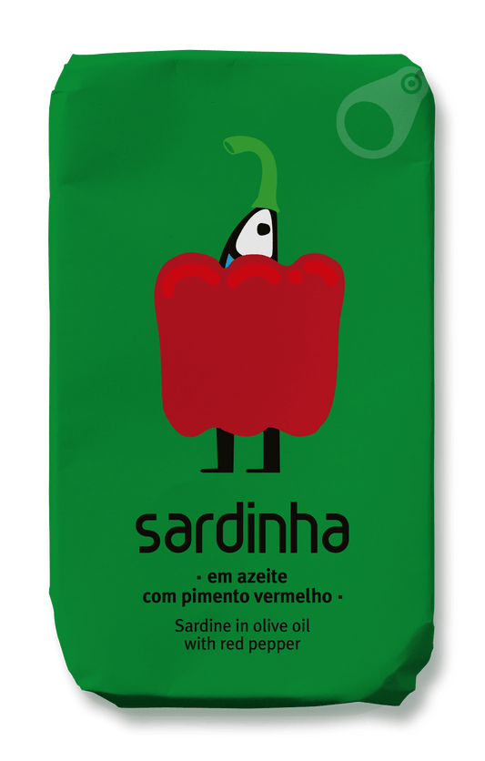 Sardine in Organic Olive Oil with Organic Red Pepper - Só Verde