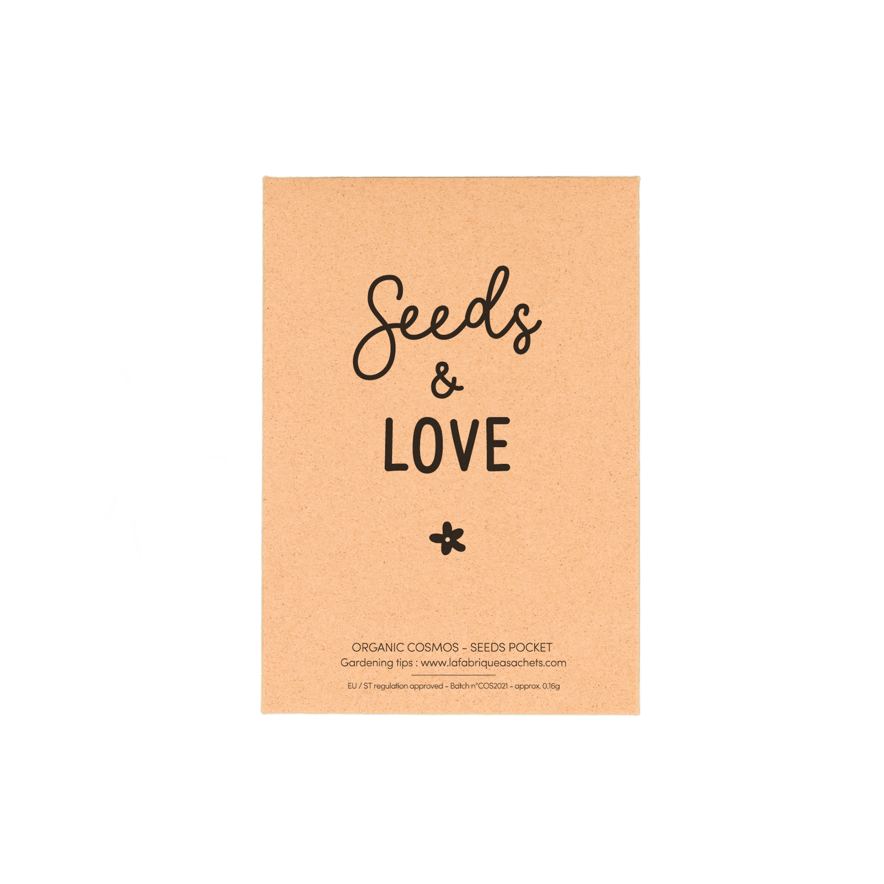 Seeds & Love - English Version - Cosmos Seed Packet - Só Verde