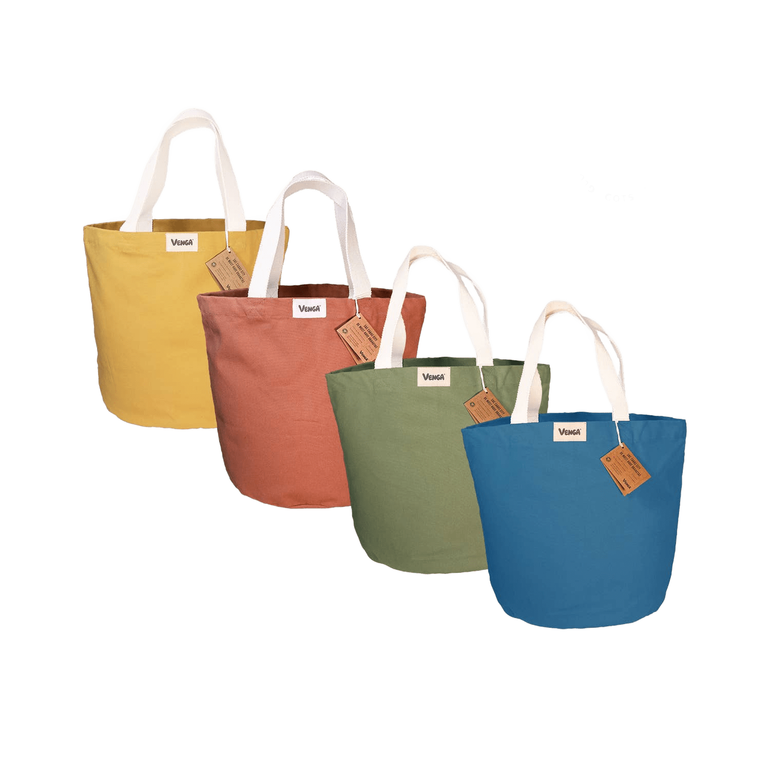 Set of 4 City Tote Bags - Timeless - Venga - Só Verde