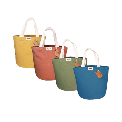 Set of 4 City Tote Bags - Timeless - Venga - Só Verde