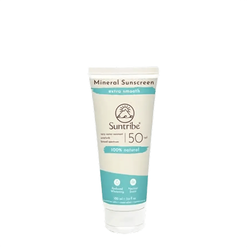 Suntribe Extra Smooth Mineral Sunscreen Spf50 100ml - Só Verde
