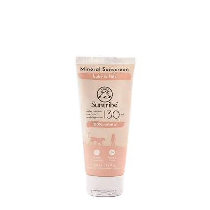Suntribe Kids & Baby Mineral Sunscreen Spf30 100ml - Só Verde