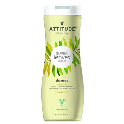 Super Leaves Shampoo Deep Cleansing Shampoo with Lemon Leaves and White Tea - Vegan Shampoo - Só Verde