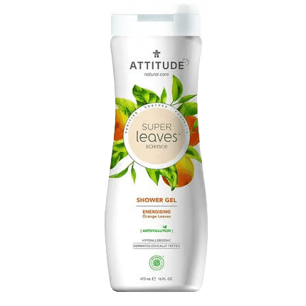 Super Leaves Shower Gel Nourishing Shower Shampoo Biodegradable Shower Gel Natural Shower Gel with Orange Leaves Vegan Natural Cosmetics - Só Verde