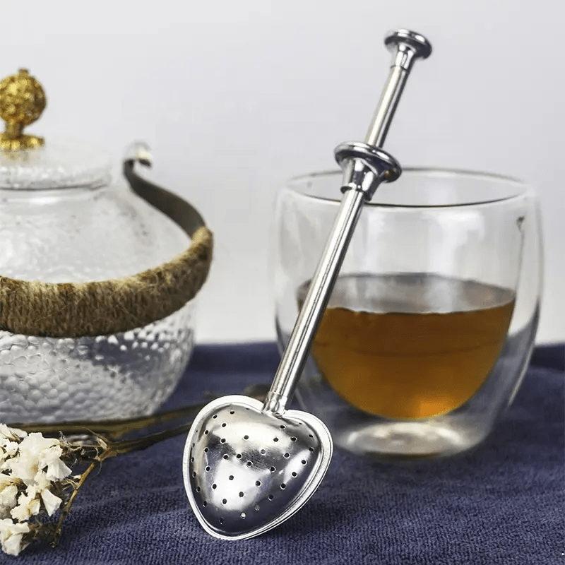 Telescopic Tea Infuser - Heart Shape - Só Verde