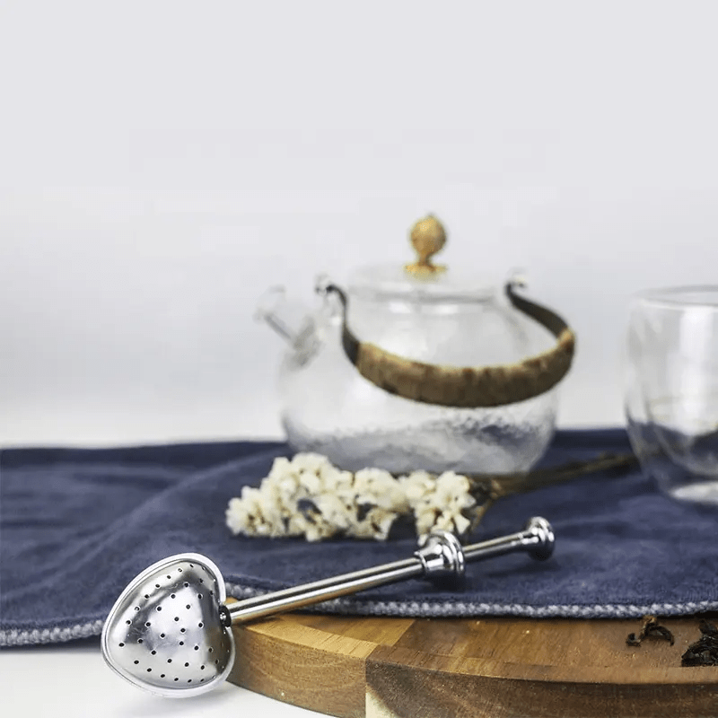 Telescopic Tea Infuser - Heart Shape - Só Verde