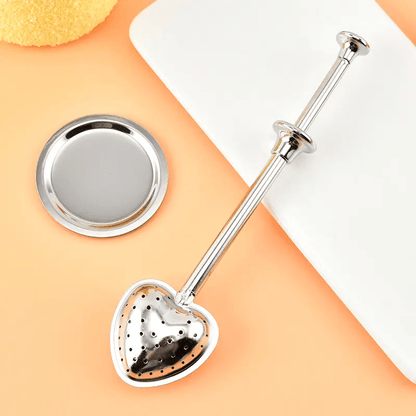Telescopic Tea Infuser - Heart Shape - Só Verde