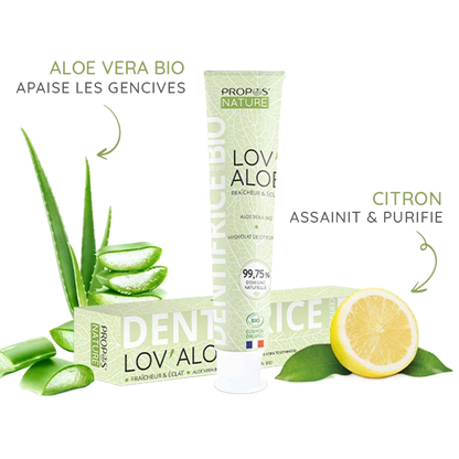 Toothpaste Lov'aloe Aloe Vera & Lemon - Só Verde