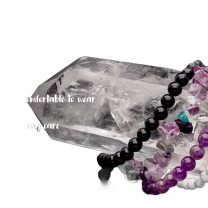 Transparent Quartz Chip Bracelet - Só Verde