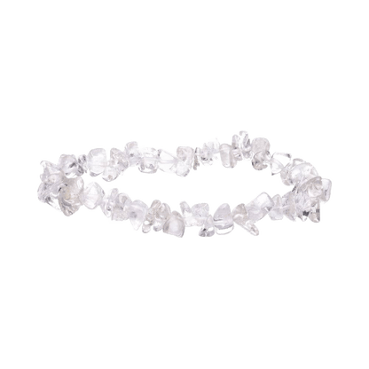 Transparent Quartz Chip Bracelet - Só Verde
