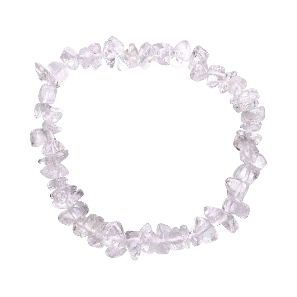 Transparent Quartz Chip Bracelet - Só Verde