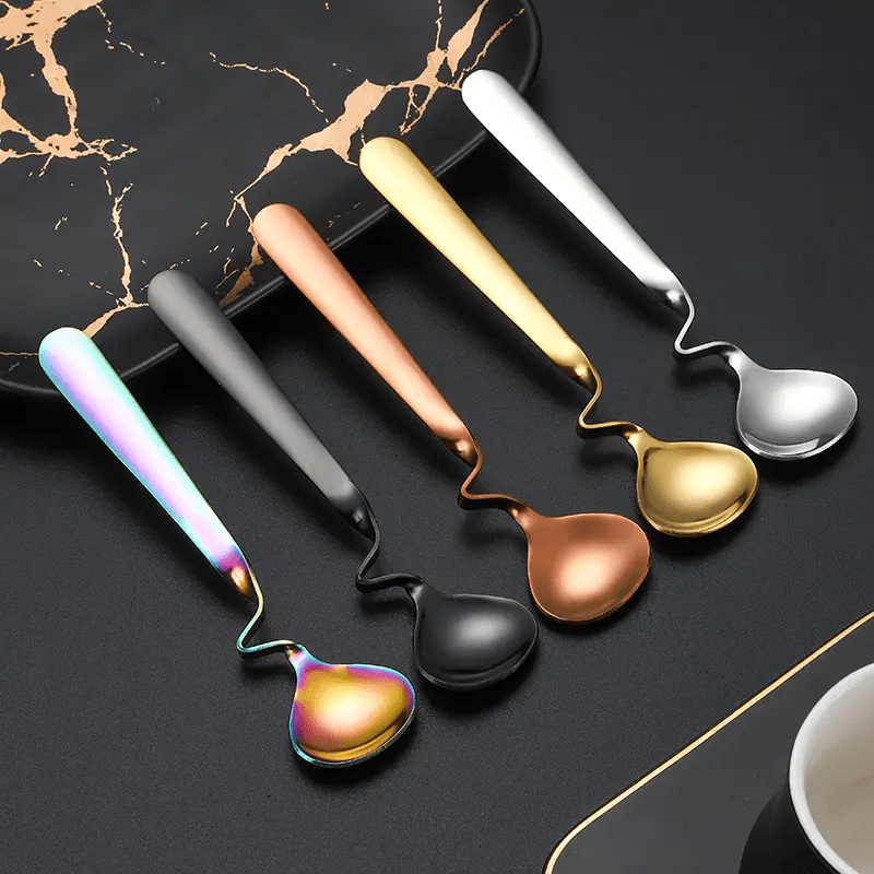 Twist - Hanging Spoon - Coffee, Tea, Dessert - 4 Colors - Só Verde