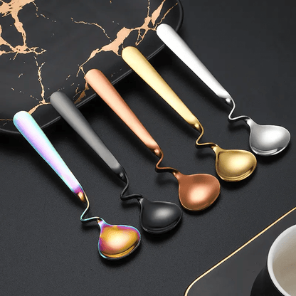 Twist - Hanging Spoon - Coffee, Tea, Dessert - 4 Colors - Só Verde