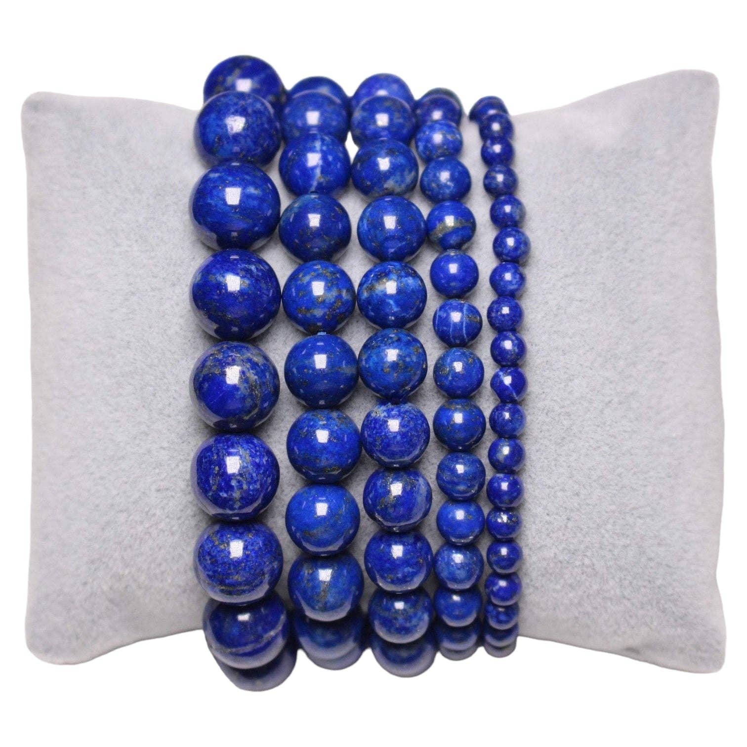 Untinted AA+ lapis lazuli bracelet - Só Verde