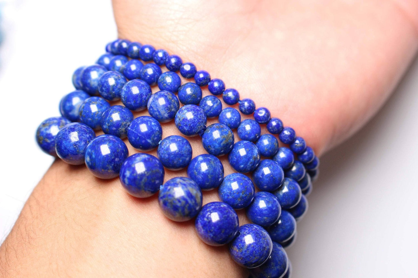 Untinted AA+ lapis lazuli bracelet - Só Verde