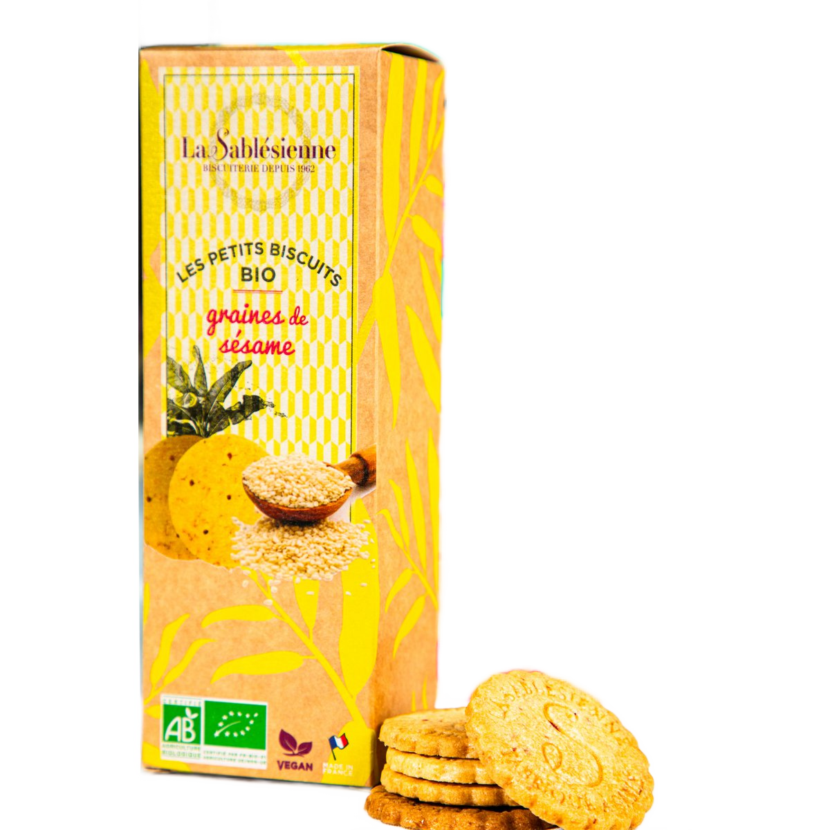 Vegan Sesame Seed Shortbread Biscuits - Só Verde