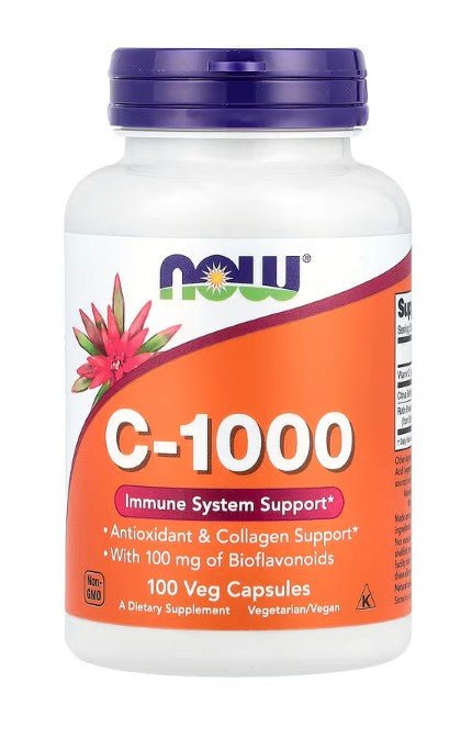 Vitamin C-1000 with Bioflavonoids Veg Capsules - Só Verde