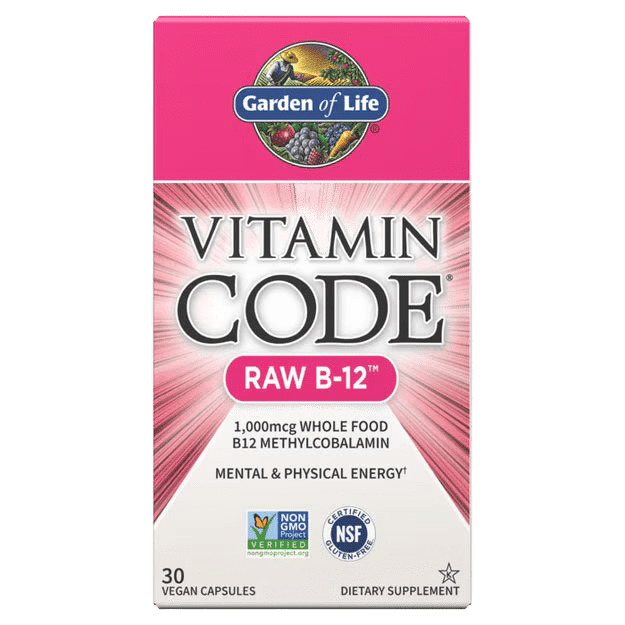 Vitamin Code Raw B-12 1,000 mcg Capsules - Só Verde