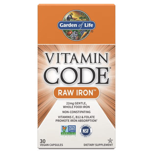 Vitamin Code Raw Iron Capsules - Só Verde