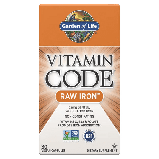 Vitamin Code Raw Iron Capsules - Só Verde