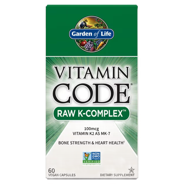 Vitamin Code Raw Vitamin K-Complex Capsules - Só Verde