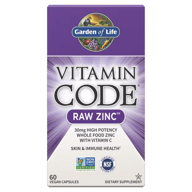 Vitamin Code Raw Zinc 60 Capsules - Só Verde