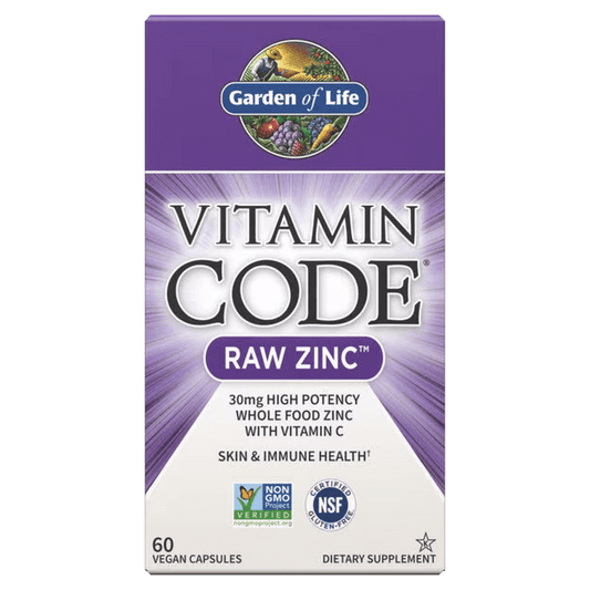 Vitamin Code Raw Zinc 60 Capsules - Só Verde
