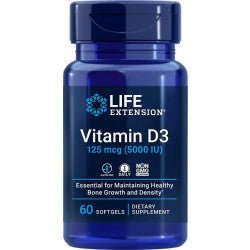 Vitamin D3 5000 IU Softgels (60) - Só Verde