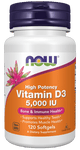 Vitamin D3 5000 IU Softgels - Só Verde
