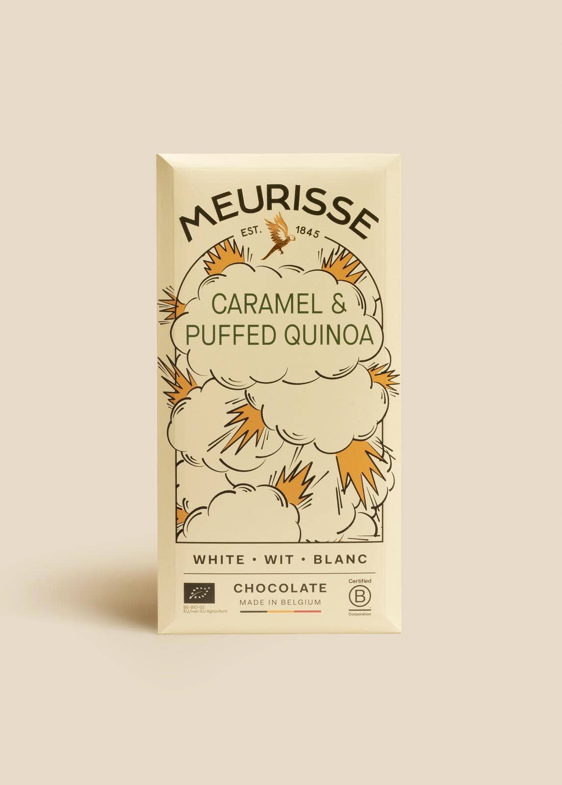 White Chocolate with Puffed Quinoa & Caramel - Só Verde