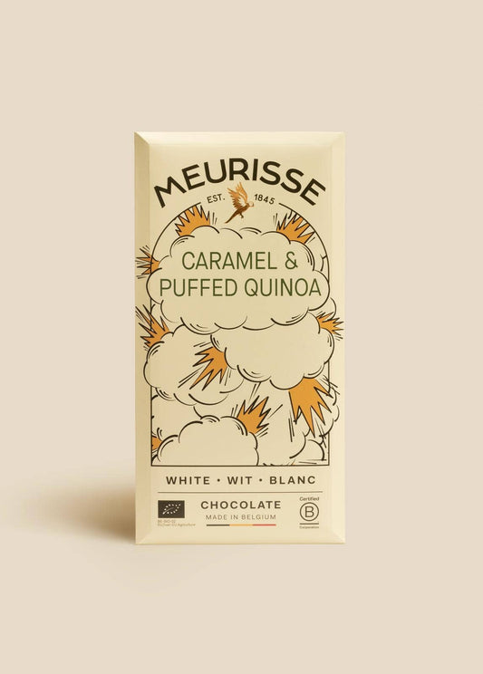 White Chocolate with Puffed Quinoa & Caramel - Só Verde