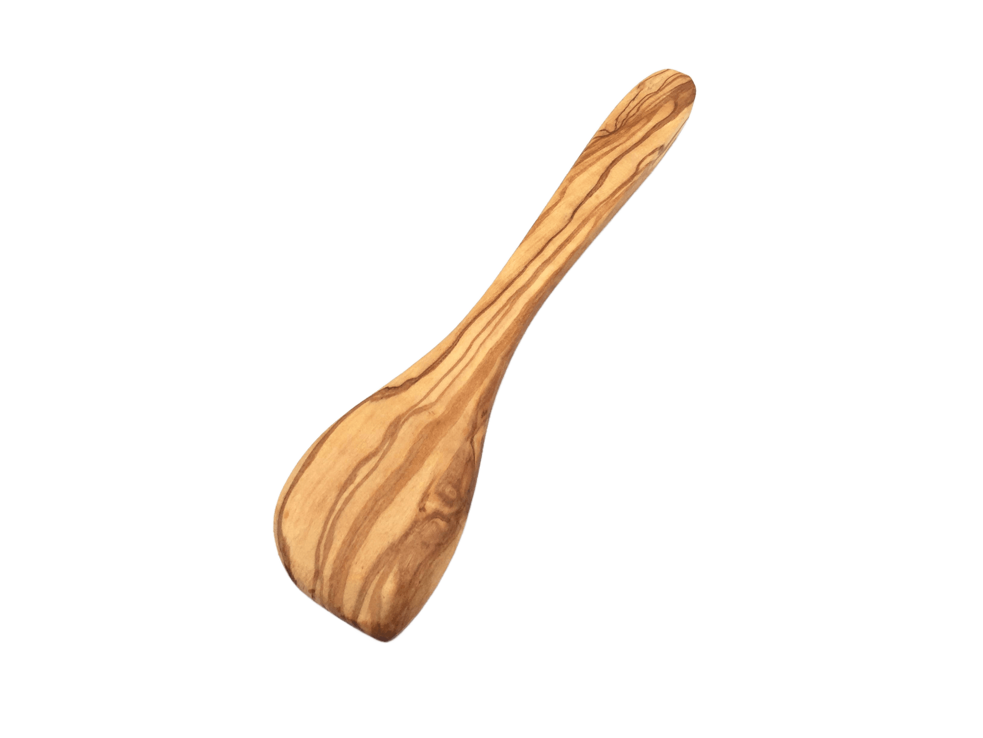 Wide Pointed Cooking Spoon Made Of Olive Wood - Só Verde
