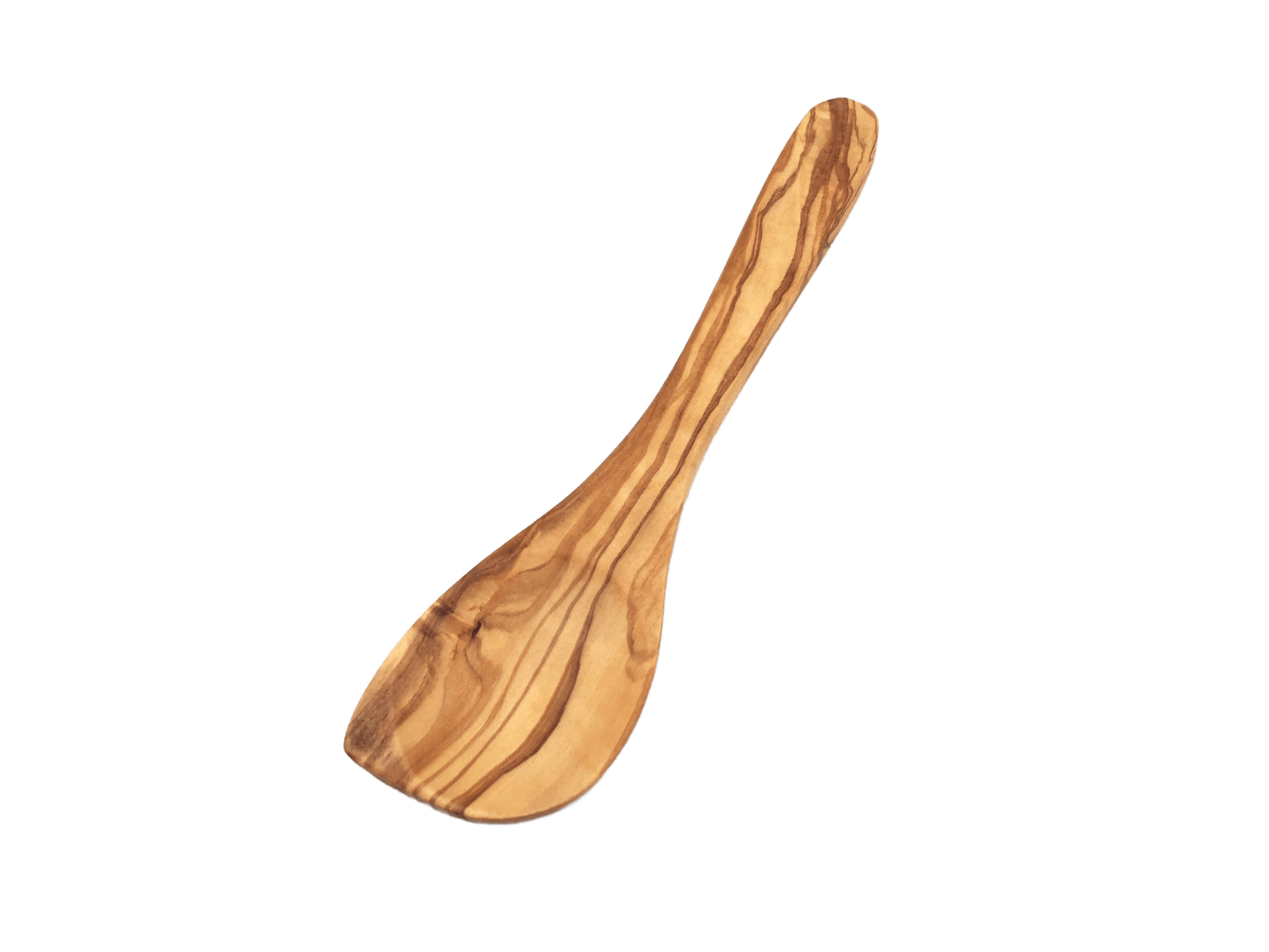 Wide Pointed Cooking Spoon Made Of Olive Wood - Só Verde