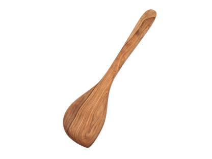 Wide Pointed Cooking Spoon Made Of Olive Wood - Só Verde