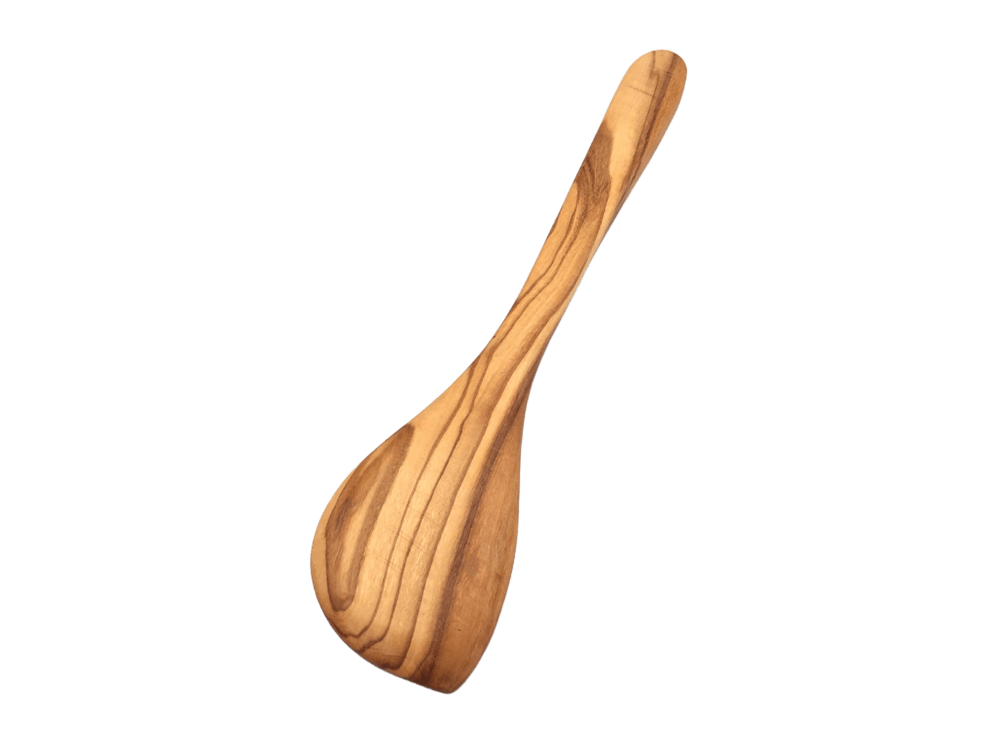 Wide Pointed Cooking Spoon Made Of Olive Wood - Só Verde