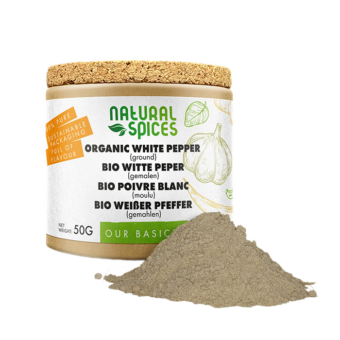 Witte Peper Gemalen Biologisch (potje ) - Só Verde