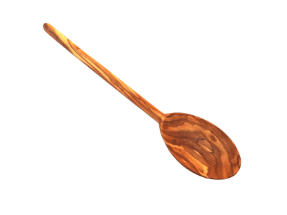 Wooden Spoon Oval Round Handle Handmade Olive Wood - Só Verde